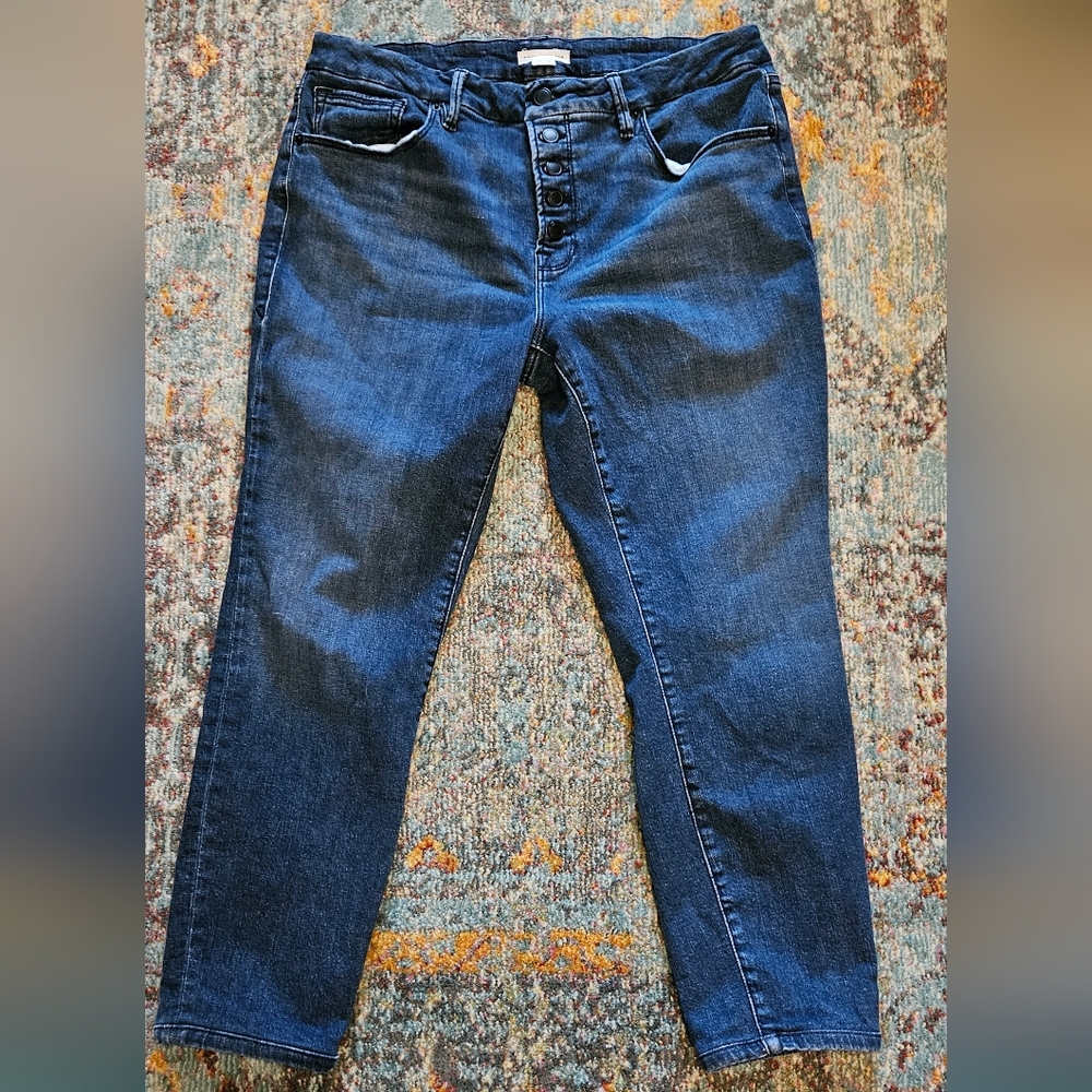 Good American Button Fly Jeans